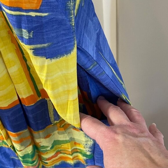 Jams World Vintage 90's Low Tide Janice Tank Pocket Midi Dress Small - Picture 3 of 8